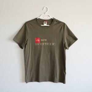 The North Face Men's Sz M Green Bath GPS Stretch Crew Short Sleeve T-Shirt Top